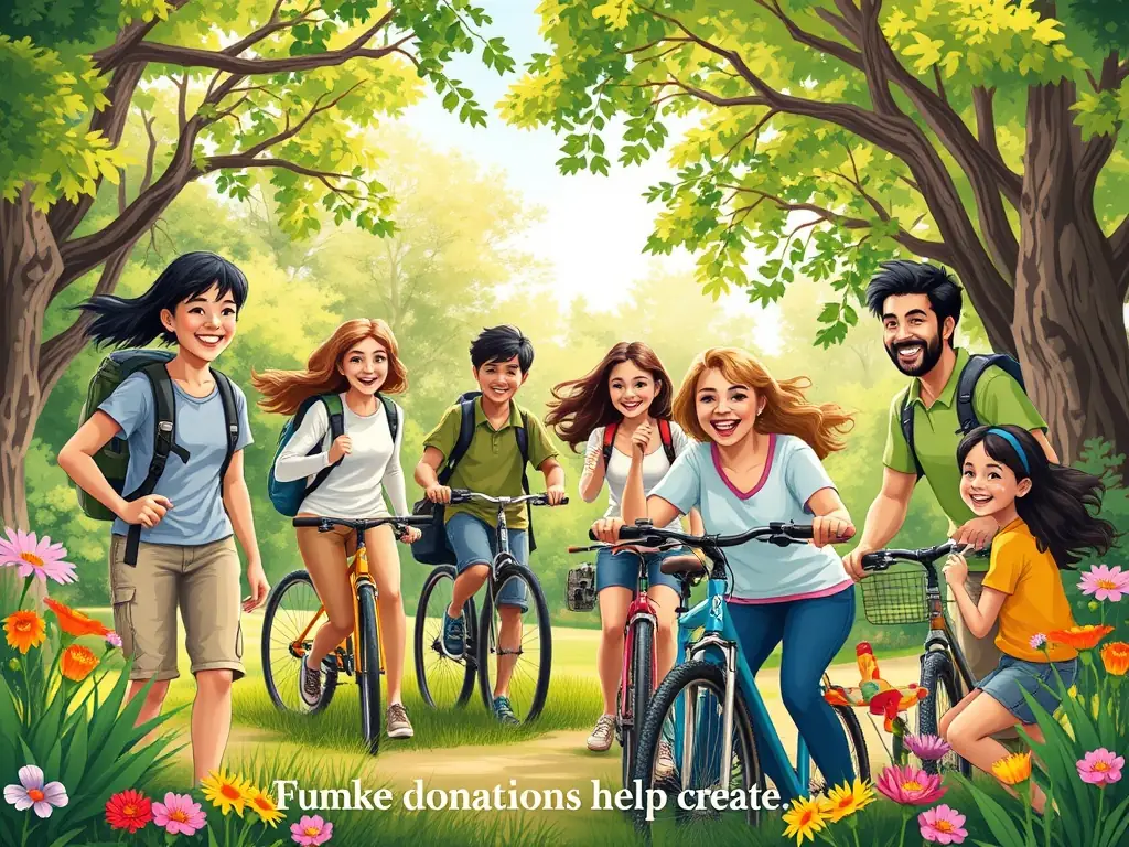 An image showcasing various hobbies such as painting, hiking, and playing a musical instrument, representing hobby and activity ideas.